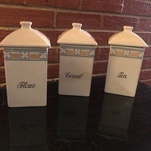 Pretty Ceramic Cannisters Set